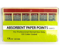 ABSORBENT PAPER POINTS No15 του Αγγλικού Οίκου Wellkan 200pcs